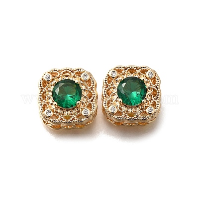 Латунные стеклянные бусины KK-M318-38G-03-1