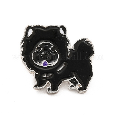 Эмалированная булавка с латунными защелками-бабочками JEWB-A006-01F-1