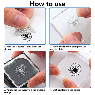 Пластиковые штампы&nbsp;DIY-WH20018-0245-1