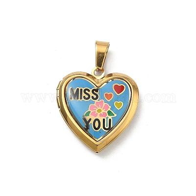 Подвески-медальоны из нержавеющей стали 304&nbsp;STAS-H255-02G-04-1