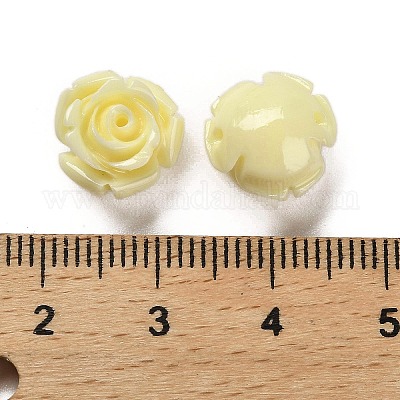 Резные бусины из синтетического коралла&nbsp;CORA-H003-01A-12-1