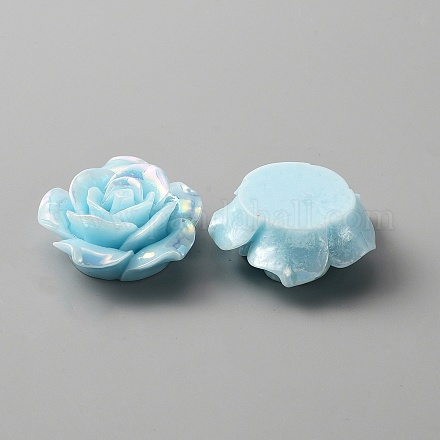 Непрозрачные кабошоны из смолы&nbsp;RESI-WH0013-18F-1