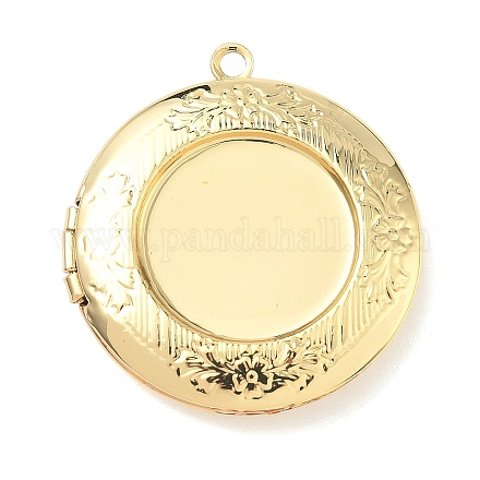 Подвески латуни медальон KK-P342-01C-G-1