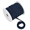 25M Polyester Ribbons, for Shoelaces, Black, 1/4 inch(8mm), about 27.34 Yards(25m)/Set