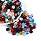 Opaque Colours Glass Seed Beads, Rondelle, Round Hole, Mixed Color, 8~8.5x4.5~5mm, Hole: 1.2~1.8mm, about 957pcs/pound