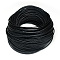 Leather Braided Cord, Black, 3mm, about 54.68 yards(50m)/bundle