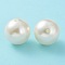 Imitated Pearl Acrylic Beads, Round, Creamy White, 30mm, Hole: 3.5mm, about 35pcs/500g