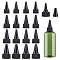 48Pcs 4 Style Plastic Twist Bottle Cap, Squeeze Bottle Replacement Caps, for Glue Dispensing Bottles, Crafts Repair and Art, Black, 3.9~5.05x2~3cm, 12pcs/style