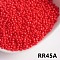 Opaque 8/0 Glass Seed Beads, Round, Red, 8/0, 3.5~4x3mm, about 300pcs/10g