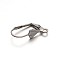 304 Stainless Steel Shell Leverback Earring Findings, with Loop, Stainless Steel Color, 19x10.5x5mm, Hole: 1.5mm