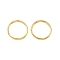 Iron Split Rings, Golden, 20.5x2mm, Inner Diameter: 17.5mm