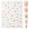 PET Nail Art Stickers, Self Adhesive, for Nail Tips Decals Decorations, Butterfly, 10.3x8x0.03cm, pattern: 2~14X2~12mm.