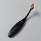 Plastic Bendable Toothbrush Make Up Brush, Craft Ink Blending Brushes, with Nylon Fur, Beauty Tool, Black, 13.4x1.95x2.5cm