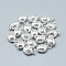 925 Sterling Silver Charms, with Jump Ring, Oval/Bud, Silver, 12x7x6mm, Hole: 4mm