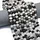Нити натуральных кварцевых бусин черного турмалинового цвета&nbsp;LS-G-P573-A62-01-1