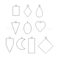 Подвески из сплава с открытой спиной&nbsp;PALLOY-YWC0002-02P