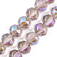 Прозрачные стеклянные бусины гальваническим пряди&nbsp;EGLA-N002-34C-C28