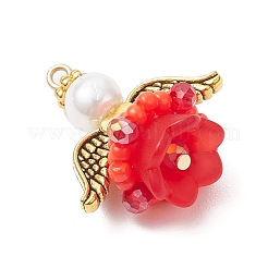 Подвески-ангелы из стеклянных бисеров&nbsp;PALLOY-MZ00713-02