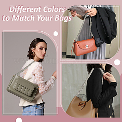 1 шт. плетеные ремни для сумок со стразами и железными застежками&nbsp;PURS-DR0001-02B