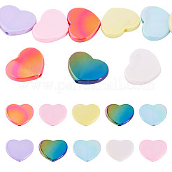 10шт УФ-покрытие непрозрачные акриловые бусины&nbsp;OACR-TA0001-11