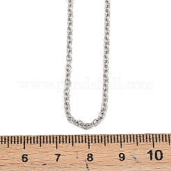 Устойчивые к потускнению унисекс ожерелья из нержавеющей стали 304 с цепочкой-кабелем&nbsp;X-STAS-O037-83P