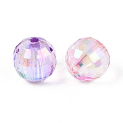 Уф-покрытие прозрачные акриловые бусины&nbsp;TACR-N020-03