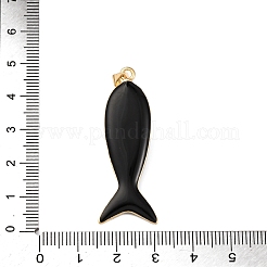 Рыба из латуни микро проложить Цирконом подвески&nbsp;KK-K408-49G-01