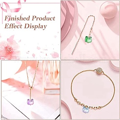 100шт прозрачные нормальные стеклянные бусины&nbsp;GLAA-CJ0001-80