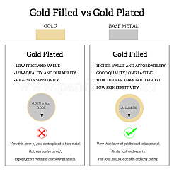 Подвески-соединители из настоящей латуни с покрытием из 14 карата золота&nbsp;KK-TAC0017-04G-04