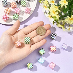 20шт УФ-покрытие непрозрачные акриловые бусины&nbsp;OACR-YW0003-86