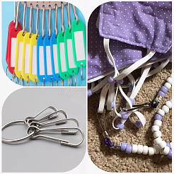 50 шт. 304 нержавеющая сталь защелкивающийся брелок застежка фурнитура&nbsp;STAS-SP0001-98