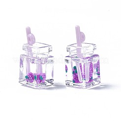 Подвески из смолы с имитацией напитка&nbsp;CRES-S359-32F