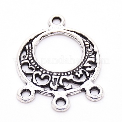 Тибетский стиль компоненты сплава люстра соединения&nbsp;PALLOY-WH0085-72