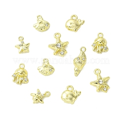 18шт 6 стиля подвески из сплава со стразами&nbsp;FIND-CJ0004-03