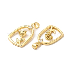 Стойки обшивки латунь микро проложить Циркон подвеску&nbsp;KK-B068-35G