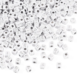 500шт 5 стиля непрозрачные акриловые бусины&nbsp;OACR-TA0003-45