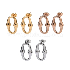 6 пара сережек-гвоздиков из нержавеющей стали 304&nbsp;EJEW-C180-01