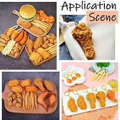 6 шт. искусственная пластиковая жареная куриная ножка модель&nbsp;DJEW-SC0001-17A