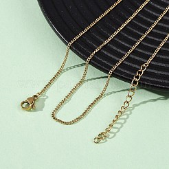 Ожерелья из цепочек панцирного плетения из нержавеющей стали 304 толщиной 1.5 мм&nbsp;NJEW-T016-28G