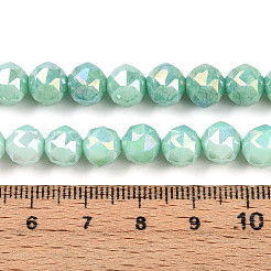 Антикоррозийные гальванические стеклянные бусины&nbsp;X-GLAA-N010-8mm-03