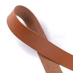 Плоские односторонние искусственные кожаные шнуры&nbsp;LC-WH0002-01E