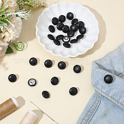 30 шт. пуговицы из искусственной кожи с 1 отверстиями на ножке&nbsp;BUTT-CL0001-01A-01
