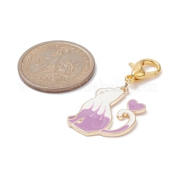 6шт сплав эмали кулон украшения&nbsp;HJEW-JM01014