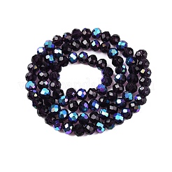 Стеклянные бусины с гальваническим покрытием &nbsp;EGLA-A044-T6mm-L15