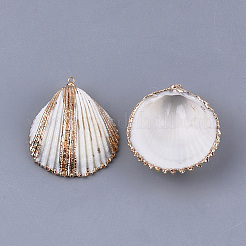 Гальванические подвески с морской раковиной&nbsp;SSHEL-S261-07