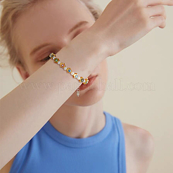 140шт 7 цвета сплава эмалевые бусины&nbsp;FIND-FH0007-60