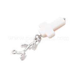 6шт 6 стиля подвески из натуральных пресноводных ракушек&nbsp;PALLOY-JF04148-02