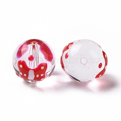 Прозрачные стеклянные бусины&nbsp;LAMP-B021-03A-03