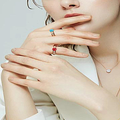 Кабошоны синтетической бирюзы 5 цвета&nbsp;TURQ-LP0001-02C