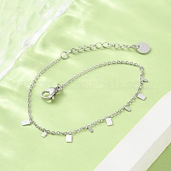 Браслеты-цепочки из нержавеющей стали 304 для женщин&nbsp;BJEW-A036-21P